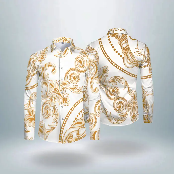 Luxury long sleeve shirt versace pattern hot gift - 586586